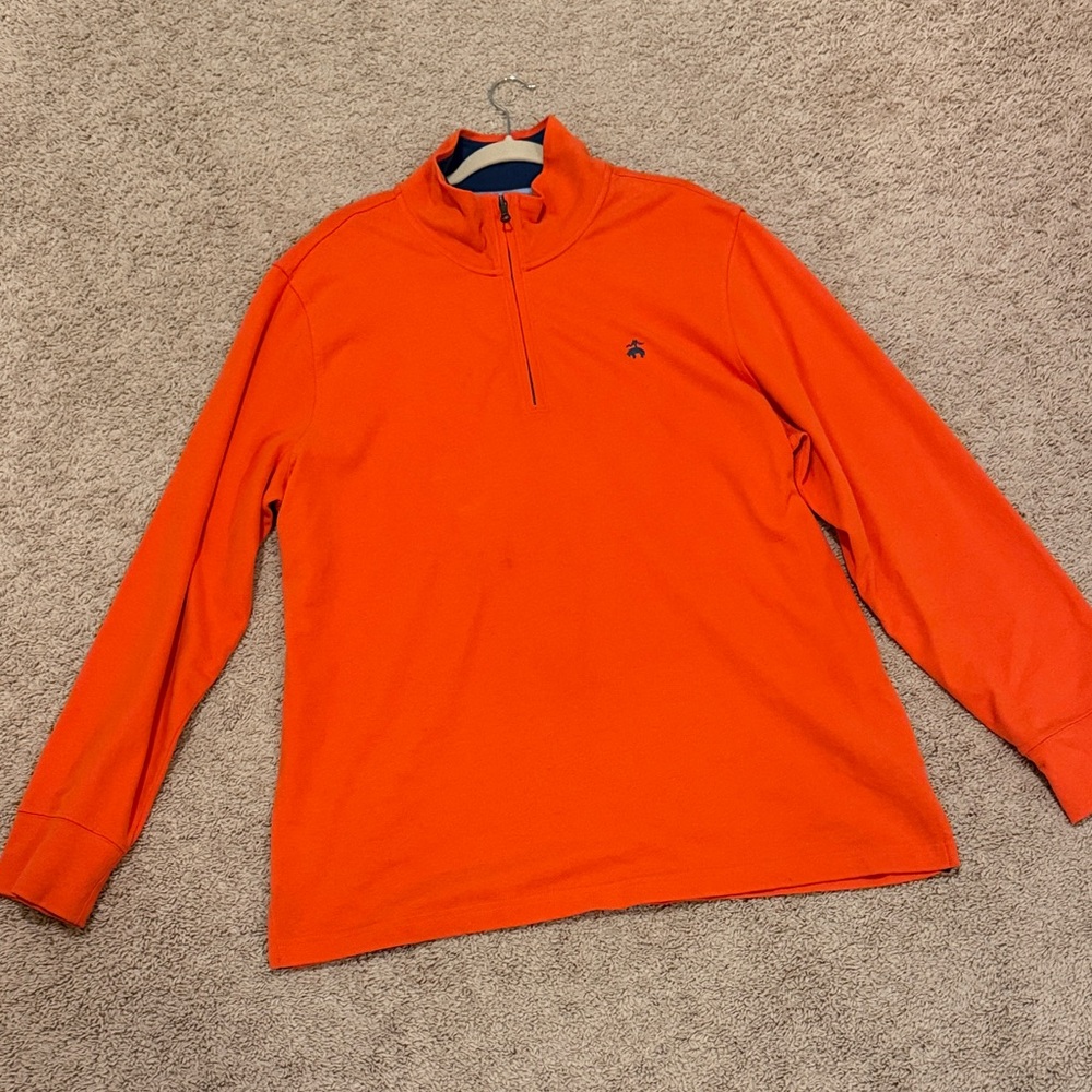 Brooks Brothers Vibrant Orange Pullover